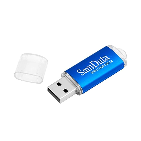 SamData 16GB USB 2.0 Flash Drive 3-Pack - Colorful Thumb Drives in Blue, Green, Red for Easy Storage - Image 6