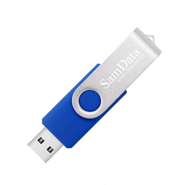 SamData 32GB USB 2.0 Flash Drive 4-Pack - Colorful Swivel Thumb Drives for Easy Storage - Image 6