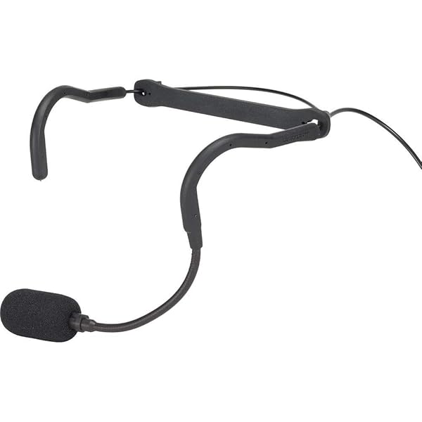 Samson QEx Fitness Headset Microphone Black for Clear Sound and Comfort During Workouts