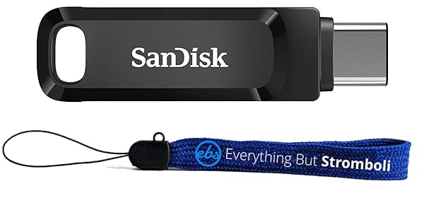SanDisk Ultra Dual Drive Go 128GB USB Type A & C - High Speed Flash Drive for Smartphones & Tablets with Lanyard Bundle - Image 3