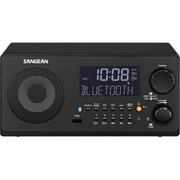 Buy Sangean WR-22BK AM/FM-RDS Bluetooth Table-Top Receiver - Top Digital Tuning in Black