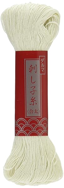 Buy Sashiko Thread JUMBO Skein 100m Color #102 'Natural' for Japanese Quilting & Embroidery - Image 2