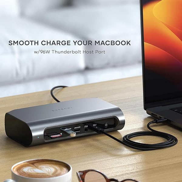 Maximize Productivity with Satechi Thunderbolt 4 Dock: 16 Ports, 4K/60Hz, 96W PD Charging for Mac & Windows - Image 8