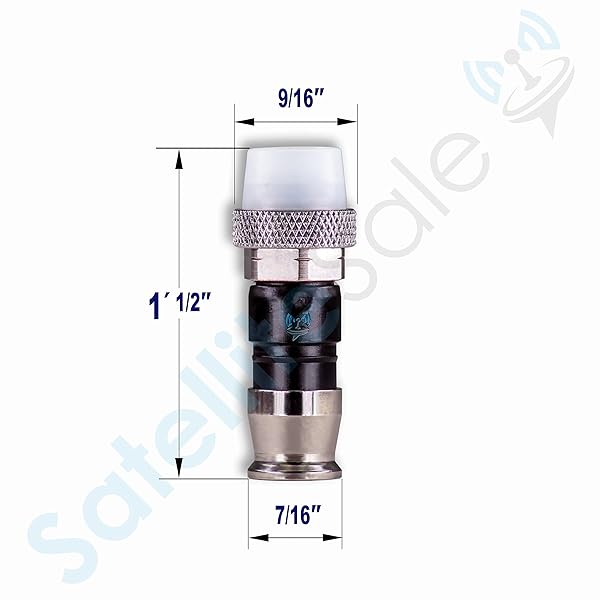 SatelliteSale Coaxial F-Type Connectors - Weather-Seal RG-59 Fittings (Pack of 10) for Indoor/Outdoor Use - Image 6