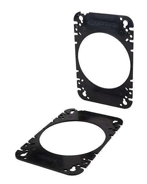 Scosche SA464 Universal 4x6 to 4-Inch Speaker Adapter Pair - Perfect Fit for Upgrading Car Audio
