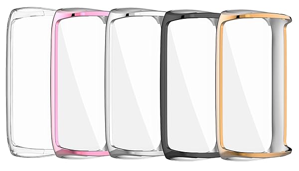 TenCloud Fitbit Luxe Screen Protector Case - Scratch-Resistant Full Cover in 5 Colors