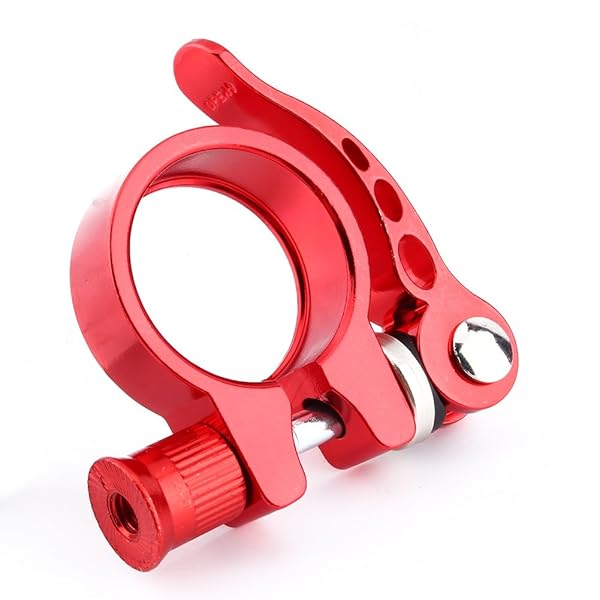 Bike Quick Release Seat Clamp 34.9mm Red Fits 30.4 30.8 31.6mm Seat Posts - Image 2