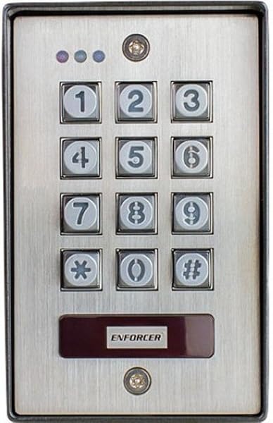 Seco-Larm SK-1123-SPQ Vandal Resistant Outdoor Access Control Keypad with Proximity Reader and 4 Programmable Access Modes