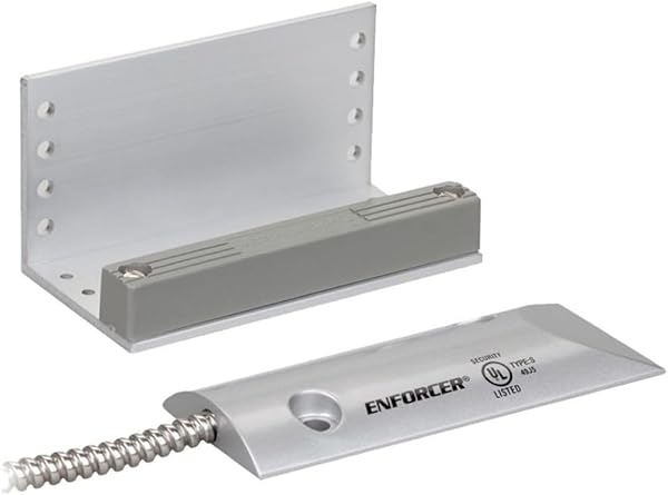 Seco-Larm "Seco-Larm SM-226L-3Q Magnetic Contact for Overhead Doors - 2.75" Gap, Weatherproof, 24" Armored Wire Leads"