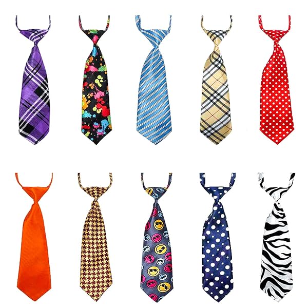 Segarty Adjustable Dog Ties for Large Dogs Bulk Bow Ties Necktie Grooming Accessories for Holidays Weddings Birthdays and Cosplay