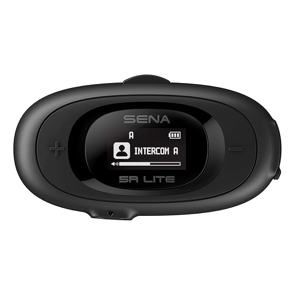 Sena 5R LITE Bluetooth Intercom Headset for Motorcycles - HD Two-Way Communication, Black