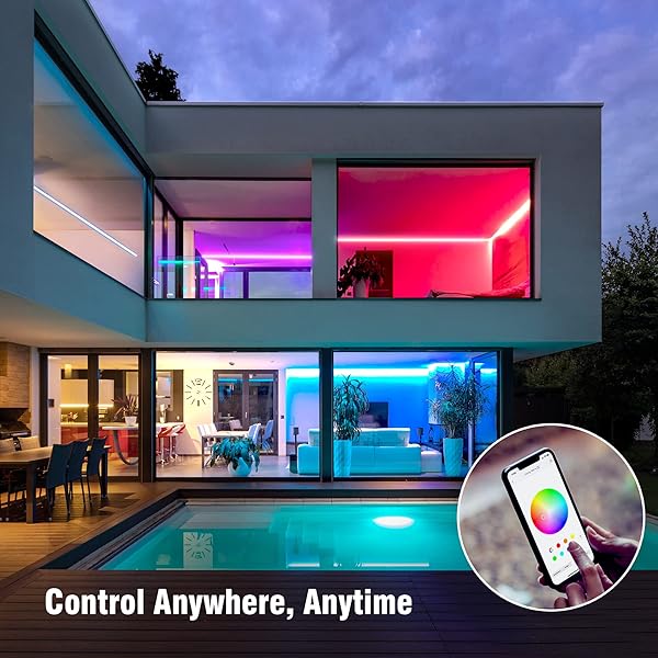 Sengled Smart Wi-Fi LED Multicolor Light Strip 3M No Hub Required Works with Alexa and Google Assistant High Brightness Adjustable Length - Image 9