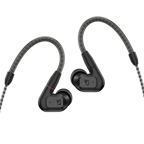 Sennheiser IE 200 In-Ear Audiophile Headphones with TrueResponse Transducers for Neutral Sound and Impactful Bass in Black