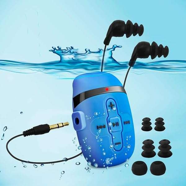 Sewobye Waterproof MP3 Player for Swimming - Underwater Headphones with Shuffle, 3m Cord, Perfect for Aquatic Adventures! - Image 8