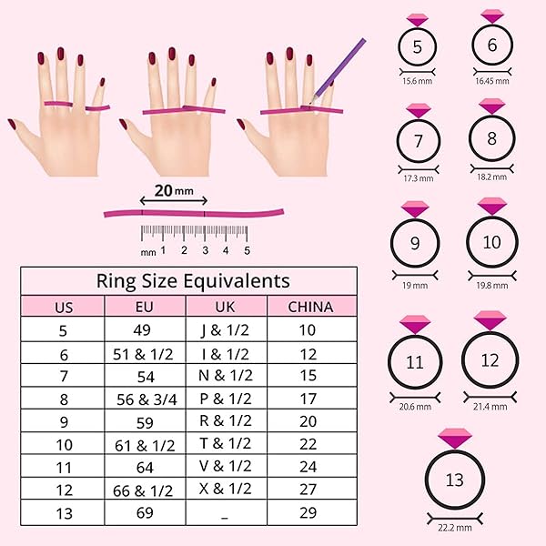 Shop LC Garnet 5 Stone Statement Ring - Platinum Plated Victorian Jewelry for Women, Size 6, Perfect Bridesmaid Gift - Image 9