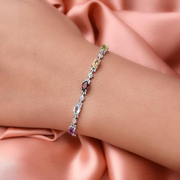 Shop LC Multicolor Birthstone Bolo Bracelet: Perfect Wedding Jewelry & Christmas Gifts for Women - Image 5