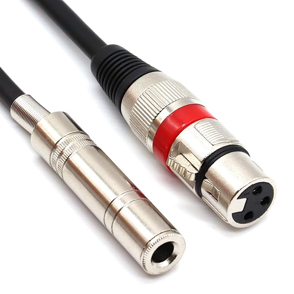 SiYear SiYear 6.35mm Female to XLR Female Adapter Cable 5Feet 1.5M Quarter Inch TS TRS Interconnect Cable