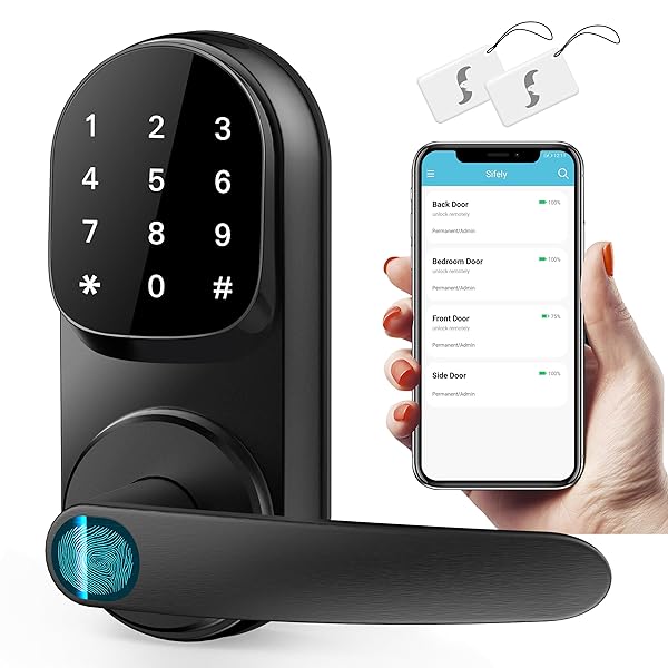 Secure Your Home with Sifely Smart Lock: Keyless Entry, Fingerprint Access & Keypad Convenience - Image 2