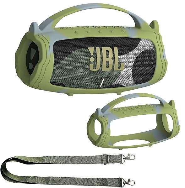 Camouflage Silicone Cover Case for JBL Charge 5 - Protective Skin for Bluetooth Speaker Accessories - Image 2