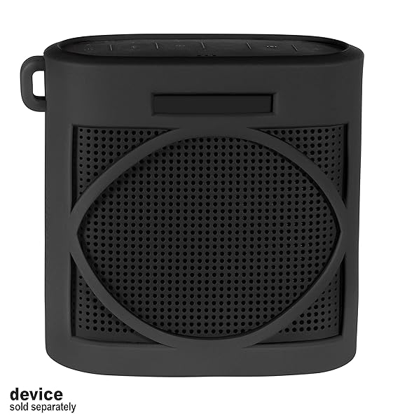 Alltravel Silicone Cover for Bose SoundLink Color II - Full Protection, Custom Fit, Stylish Black Skin - Image 3