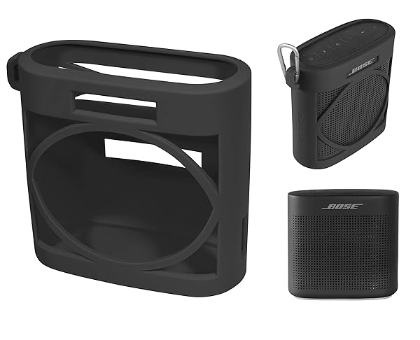 Alltravel Alltravel Silicone Cover for Bose SoundLink Color II - Full Protection, Custom Fit, Stylish Black Skin
