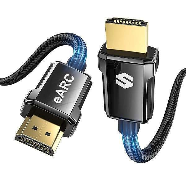 Silkland 8K HDMI ARC/eARC Cable 2.1 - 6.6ft High Speed for Soundbars, 48Gbps, Dolby Atmos, HDR10, 8K@60Hz, 4K@120Hz Compatible - Image 2