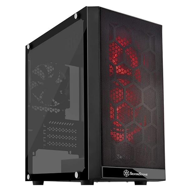 SilverStone Technology SilverStone SST-PS15B-RGB Micro-ATX Case: Tempered Glass & RGB Fans for Ultimate Cooling