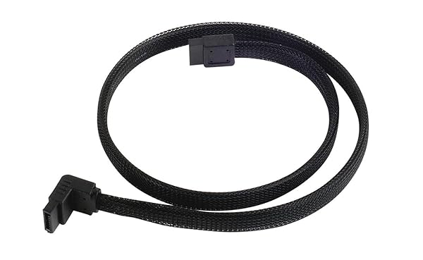 Buy Silverstone Tek 90 Degree SATA III Cable CP08 - Non-Scratch Locking Mechanism for Secure Connections