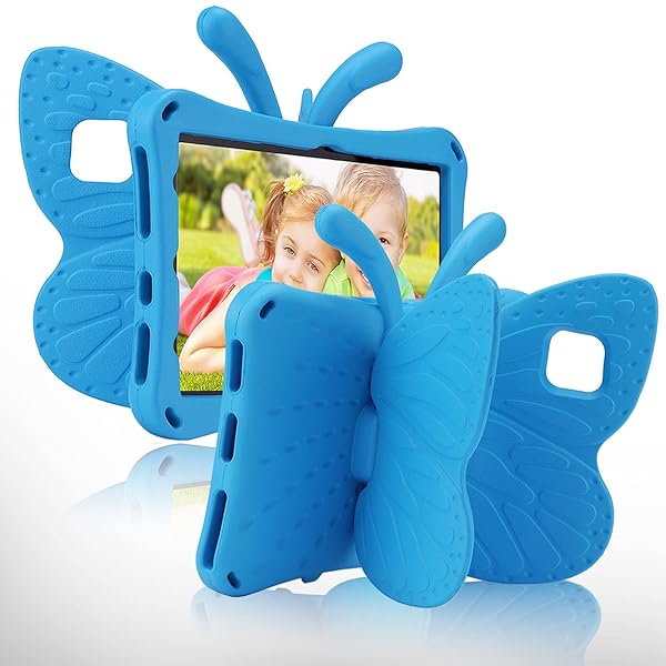 Simicoo Kids Case for Samsung Galaxy Tab A8 10.5 - Cute Butterfly Design, Shockproof & Lightweight EVA Protection
