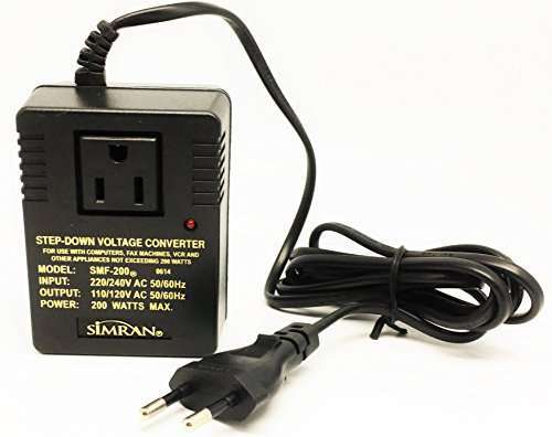 Simran SMF-200 Deluxe 200W Voltage Converter for International Travel - Perfect for Laptops, Cameras & More - Image 3