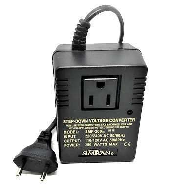 Simran SMF-200 Deluxe 200W Voltage Converter for International Travel - Perfect for Laptops, Cameras & More - Image 6