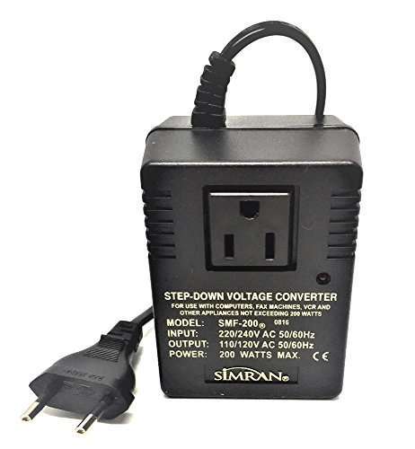 Simran SMF-200 Deluxe 200W Voltage Converter for International Travel - Perfect for Laptops, Cameras & More - Image 2