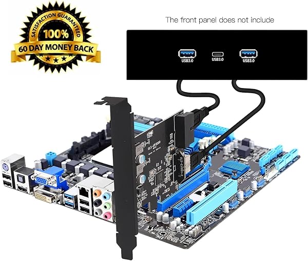 Upgrade Your PC: Sinefine PCIe x1 to USB 3.0 Front Panel Adapter for Windows, MacOS & Linux - Fast 5Gbps Transfer - Image 3