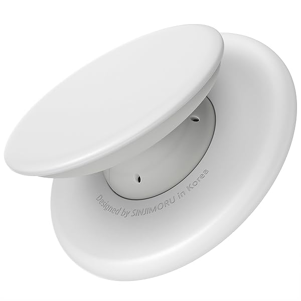 Sinjimoru MagSafe Phone Grip: Soft Silicone Magnetic Finger Holder for iPhone 16/15/14/13/12 - Comfortable One-Touch M-Tap Tok White - Image 3