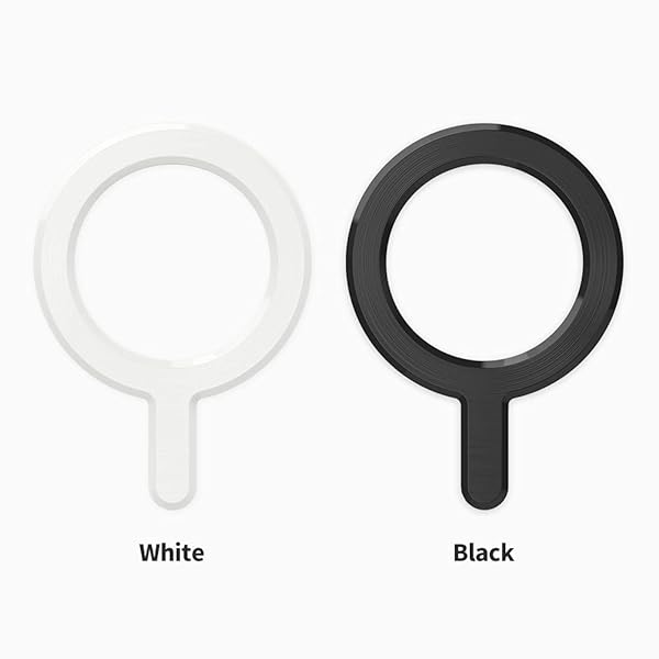 Sinjimoru MagSafe Sticker & Magnetic Ring: 1000g Strength for Wireless Charging - M-Plate White - Image 9