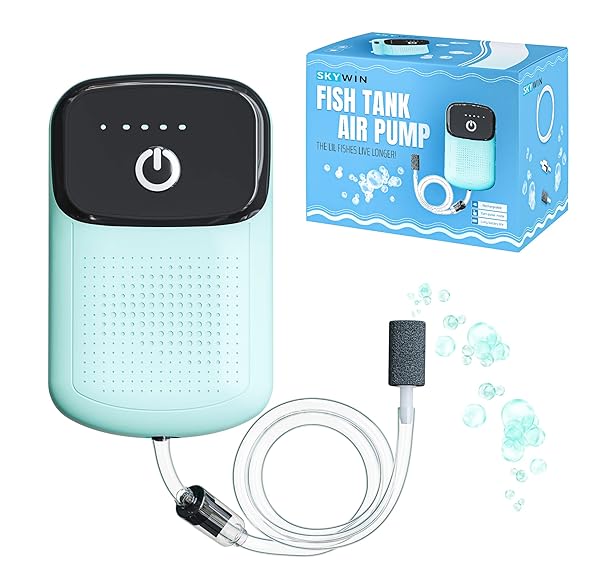 Skywin Skywin Fish Aerator Pump Rechargeable Battery Powered Portable Air Pump for Fishing Transporting Fish and Bait Cooling