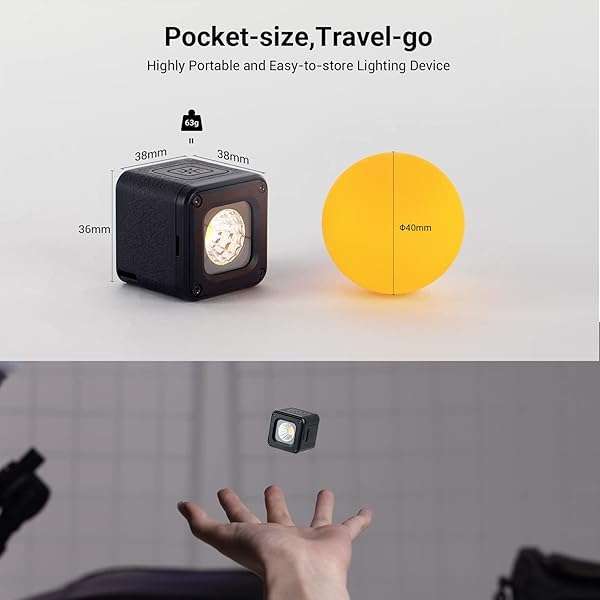 SmallRig RM01 Mini LED Video Light: Waterproof, Dimmable, 8 Color Filters for GoPro, DJI, Smartphones & Cameras - Image 9