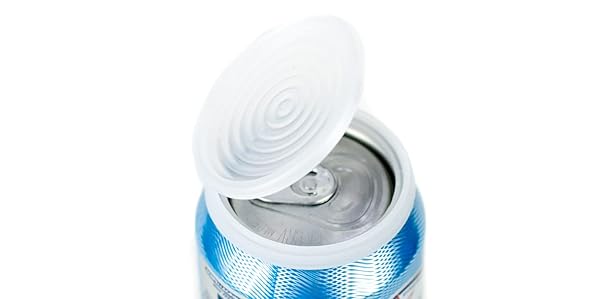 Smarter-Seal 6-Pack Reusable Can Lids: BPA-Free Protectors for Soda, Beer & Seltzer - Keep Drinks Bubbly!