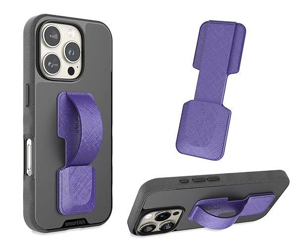Smartish Phone Grip Loop - Prop Tart - Pop Out Finger Strap and Holder with Kick Stand [Compatible with All iPhone and Android Phones] - You're Just