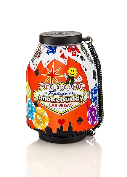 Smoke Buddy Original Air Filter - Vegas Black/Red | Personal Smoke Eliminator - Image 4