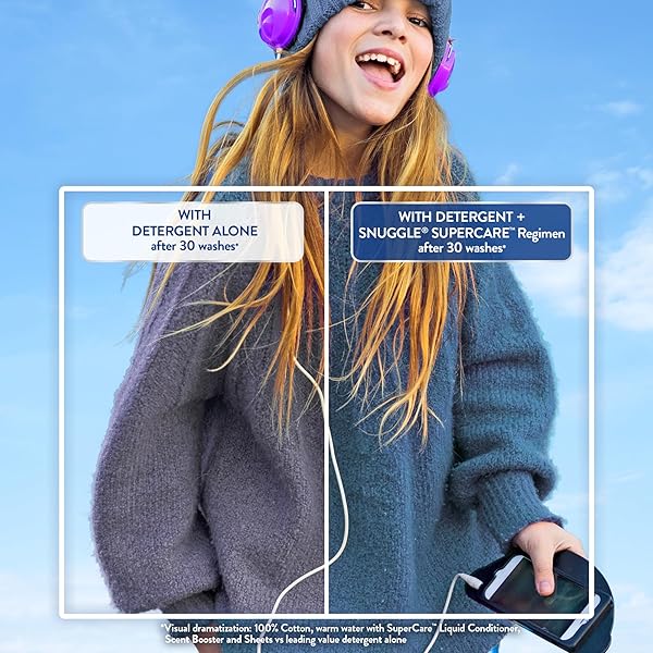 Snuggle SuperCare In-Wash Scent Booster: Lilies & Linen, 9oz, Fade & Color Run Protection - 4 Count - Image 10