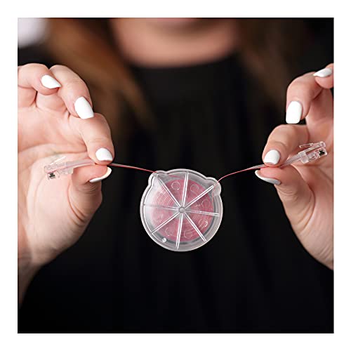 Softalk Clear Cord Manager Retractable Phone Cord Detangler Cable for Landlines and Office Telephones, 8ft Cord - Image 6