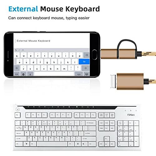 Sokelinn Six USB Type C to Micro USB Adapter - 2 in 1 Gold Connector for Fast Charging & Data Transfer - Image 7