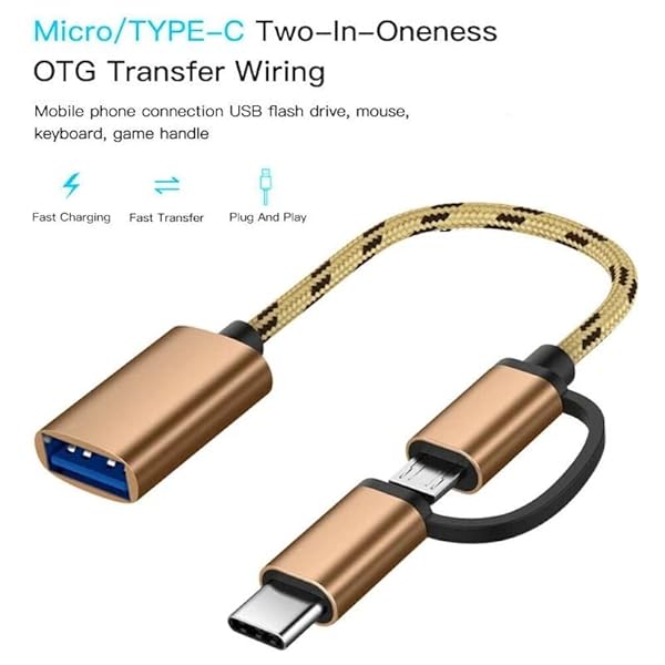 Sokelinn Six USB Type C to Micro USB Adapter - 2 in 1 Gold Connector for Fast Charging & Data Transfer - Image 10
