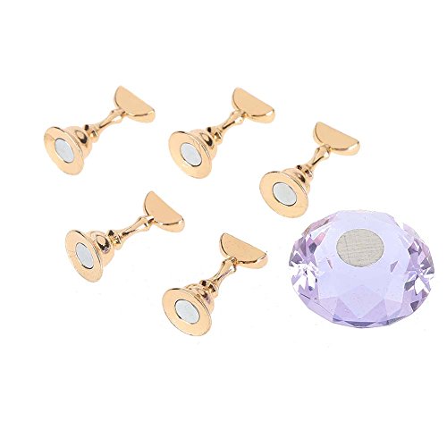 Shop Sonew Nail Art Display Stand - Crystal Alloy Magnetic Holders for Salon & Home Use | 4 Colors Available