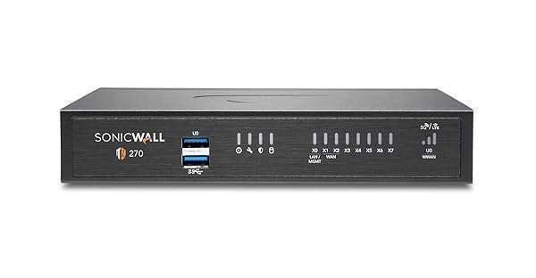Sonicwall SonicWall TZ270 Next-Gen Firewall: 8x 1GbE Ports & Zero-Touch Deployment for Ultimate Network Security