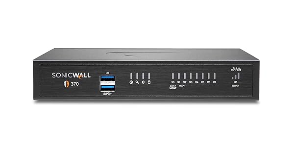 SonicWall TZ370 Next-Gen Firewall: 8x 1GbE Ports & Zero-Touch Deployment for Ultimate Network Security