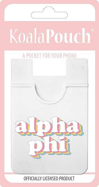 Alpha Phi Koala Pouch Retro Card Holder Phone Wallet Ultra Thin Lightweight Stick On Case for Cards and Cash - Image 2