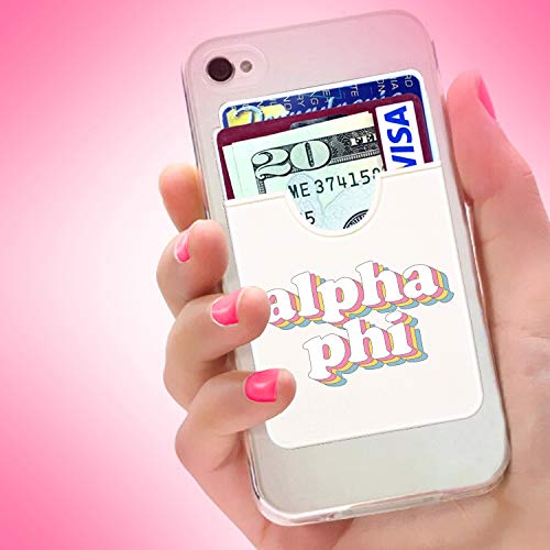 Alpha Phi Koala Pouch Retro Card Holder Phone Wallet Ultra Thin Lightweight Stick On Case for Cards and Cash - Image 3