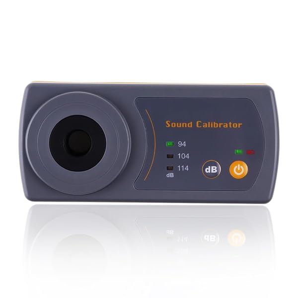 TEKCOPLUS Precision Sound Level Calibrator: 94dB, 104dB & 114dB for Accurate Meter Calibration